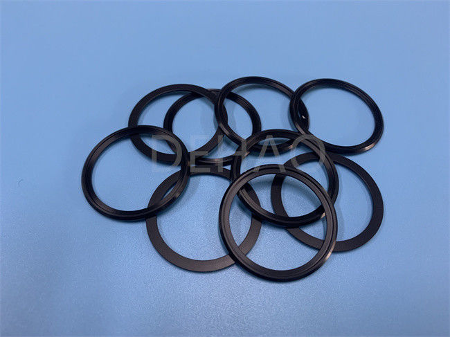 袖のガスケット リング洗濯機のシールを滑らせる黒いPOMのアセタール共重合体のバッフル リング
