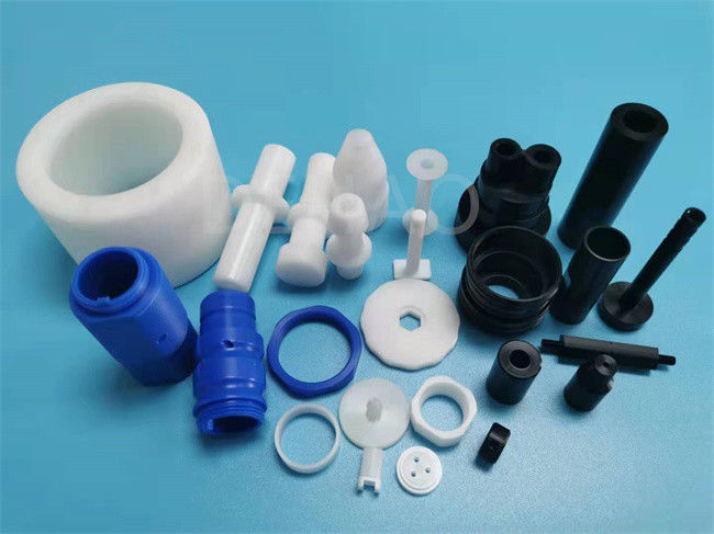急速なPOMプラスチックDelrinの部品CNCの製粉の機械化の白く黒い青