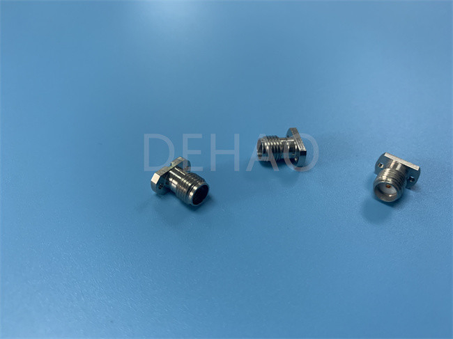 2.92めっきされるRFの同軸コネクタ40Gの金のための絶縁体注文PTFEの部品