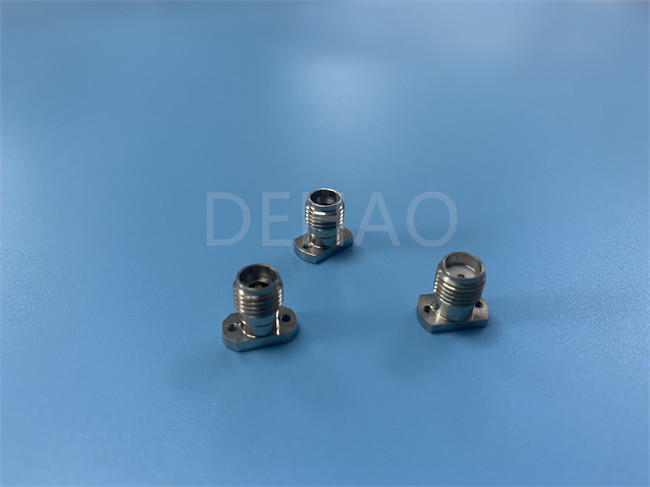 2.92めっきされるRFの同軸コネクタ40Gの金のための絶縁体注文PTFEの部品